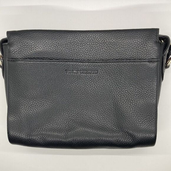 Vince Camuto black leather crossbody - Picture 1 of 10